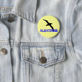 Badge Rond 5 Cm Bouton d'albatros (En situation)