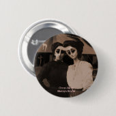 Badge Rond 5 Cm Bouton d'aliens de cirque (Devant & derrière)