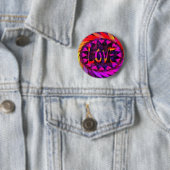 Badge Rond 5 Cm Bouton d'amour (En situation)