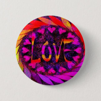 Badge Rond 5 Cm Bouton d'amour