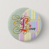 Badge Rond 5 Cm Bouton d'amour avec vitre (Devant)