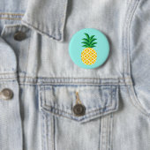 Badge Rond 5 Cm Bouton d'ananas (En situation)