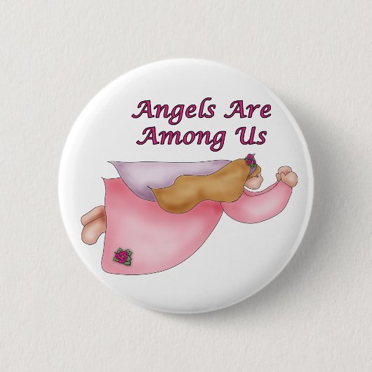 BADGE ROND 5 CM BOUTON D'ANGE (Devant)