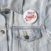 BADGE ROND 5 CM BOUTON D'ANGE (En situation)