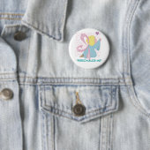 Badge Rond 5 Cm Bouton d'ange de cancer du sein (En situation)
