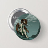 Badge Rond 5 Cm Bouton d'ange de Clifftop (Devant & derrière)