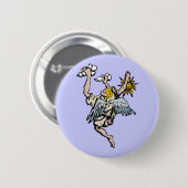 Badge Rond 5 Cm Bouton d'ange d'escalade (Devant & derrière)