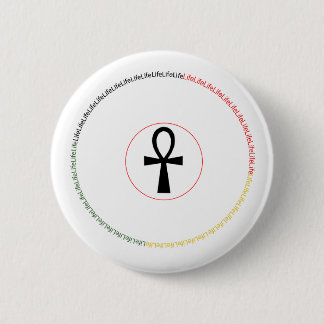 Badge Rond 5 Cm Bouton d'Ankh