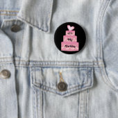 Badge Rond 5 Cm Bouton d'anniversaire (En situation)