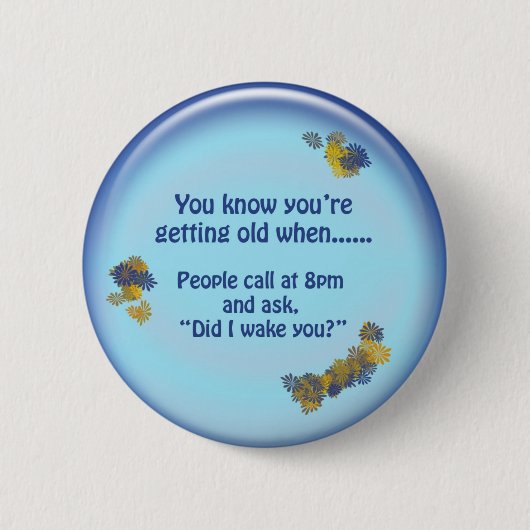Badge Rond 5 Cm Bouton d'anniversaire (Devant)
