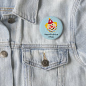 Badge Rond 5 Cm Bouton d'anniversaire de visage de clown (En situation)