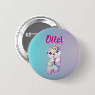 Badge Rond 5 Cm Bouton d'anniversaire pastel arc-en-ciel Kawaii lo