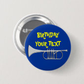 Badge Rond 5 Cm Bouton d'anniversaire personnalisable (Devant & derrière)