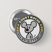 Badge Rond 5 Cm Bouton d'Anonymouse (Devant & derrière)