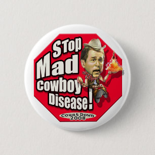 Badge Rond 5 Cm Bouton d'Anti-Bush