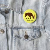 Badge Rond 5 Cm Bouton d'antilope (En situation)