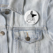 Badge Rond 5 Cm Bouton d'Anubis (En situation)