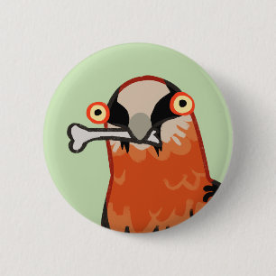 Badge Rond 5 Cm Bouton d'appétit osseux