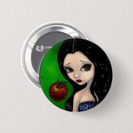 Badge Rond 5 Cm Bouton "d'Apple empoisonné" (Devant & derrière)