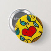 Badge Rond 5 Cm Bouton d'Appleheart (Devant & derrière)
