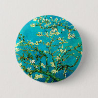 Bouton d'art fin Fleur d'amandier de Vincent Van G