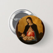 Badge Rond 5 Cm Bouton d'art Madonna & Child (Devant & derrière)
