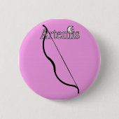 Badge Rond 5 Cm Bouton d'Artemis (Devant)
