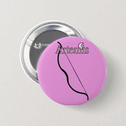 Badge Rond 5 Cm Bouton d'Artemis (Devant & derrière)
