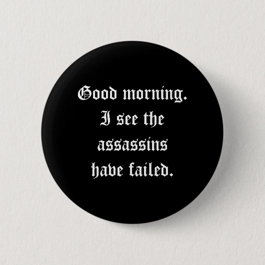 Badge Rond 5 Cm Bouton d'assassins (Devant)