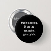 Badge Rond 5 Cm Bouton d'assassins (Devant & derrière)