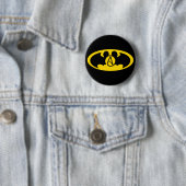 Badge Rond 5 Cm Bouton d'athée de super héros (En situation)