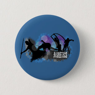 Badge Rond 5 Cm Bouton d'athlétisme