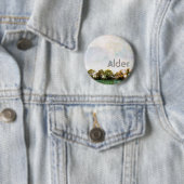 Badge Rond 5 Cm Bouton d'aulne (En situation)