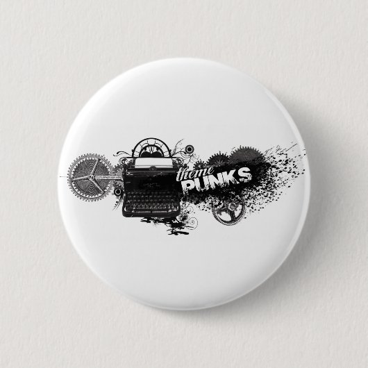 Badge Rond 5 Cm Bouton d'auteurs de vitesse (Devant)