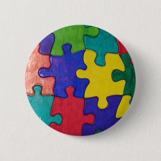 BADGE ROND 5 CM BOUTON D'AUTISME