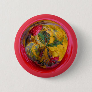 Badge Rond 5 Cm Bouton d'automne