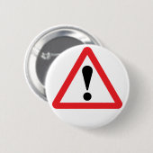 Badge Rond 5 Cm Bouton d'avertissement européen de panneau routier (Devant & derrière)