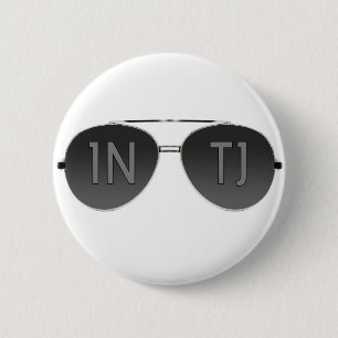 Badge Rond 5 Cm Bouton d'aviateur d'INTJ