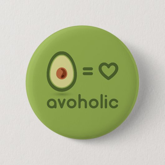 Badge Rond 5 Cm Bouton d'avocat (Devant)