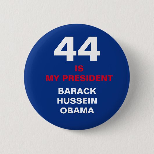 Badge Rond 5 Cm Bouton de 44 Obama (Devant)