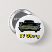 Badge Rond 5 Cm Bouton de 57 Chevy (Devant & derrière)