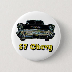 Badge Rond 5 Cm Bouton de 57 Chevy