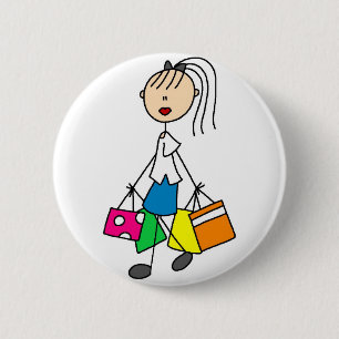 Badge Rond 5 Cm Bouton de achat d'amours