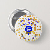 Badge Rond 5 Cm bouton de baby shower (Devant & derrière)