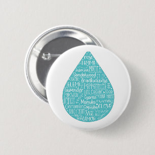 Badge Rond 5 Cm Bouton de baisse d'huile essentielle