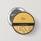 Badge Rond 5 Cm Bouton de balise de nom : (Devant & derrière)