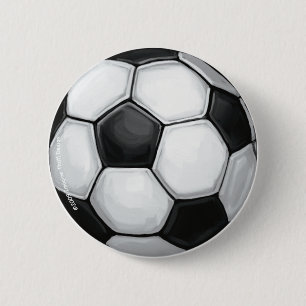 Badge Rond 5 Cm Bouton de balle de football