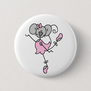 Badge Rond 5 Cm Bouton de ballerine de souris