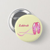 Badge Rond 5 Cm Bouton de ballet (Devant & derrière)