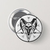 Badge Rond 5 Cm Bouton de Baphomet/Pin (Devant & derrière)